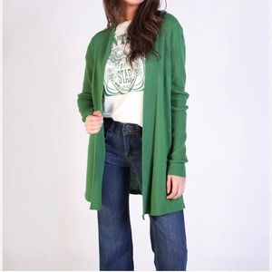 New With Tags long green cardigan